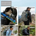 2-in-1 Collapsible Fishing Rod & Bait Launcher Kit