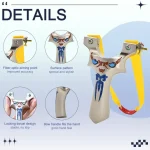 Tactical fiber-optic aiming slingshot