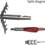 Stainless Fish Dart Set – 5 Arrows, Storage Box & 2 Bands