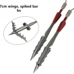 Stainless Fish Dart Set – 5 Arrows, Storage Box & 2 Bands