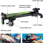 Green laser metal scrolls and fishing bow