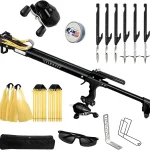 Metal reel fishing line safety lock bow