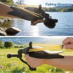 A fishing bow with a reel and wrist support