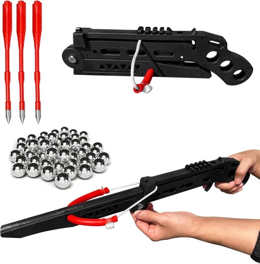Foldable slingshot arrows