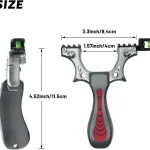 Compact Metal Slingshot with Red Laser Sight & Aim Mirror