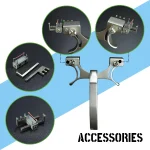 Lizard-Grip Stainless Slingshot Set – Fiber-Optic Sight, 5 Bands & Case