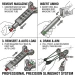 Stainless steel automatic reloading slingshot-A