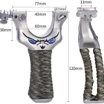 Nylon rope handle stainless steel slingshot