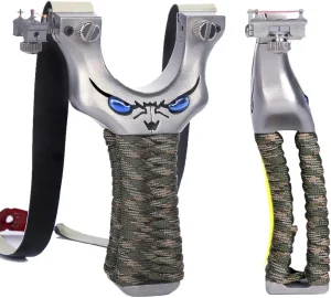 Nylon rope handle stainless steel slingshot