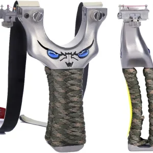Nylon rope handle stainless steel slingshot