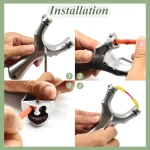 Cable head fishing bow and arrow