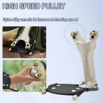 Stainless steel pulley wrist guard slingshot