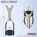 Stainless steel pulley wrist guard slingshot