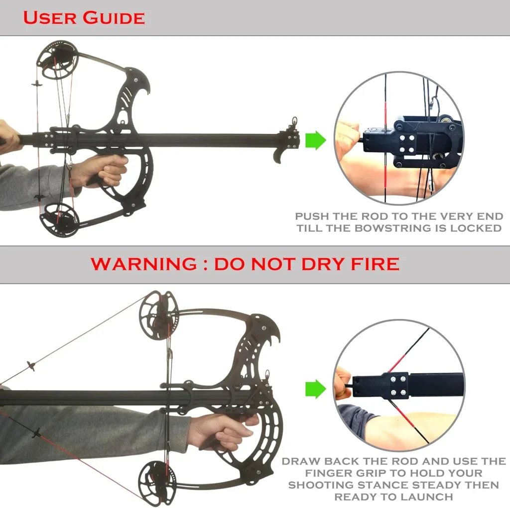50-round magazine rapid-fire compound bow slingshot