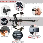 50-round magazine rapid-fire compound bow slingshot