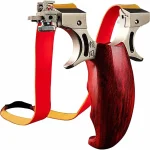 Wooden handle slingshot