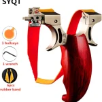 Wooden handle slingshot