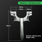 Stainless steel integrated slingshot