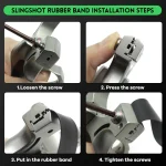 Stainless steel integrated slingshot