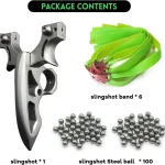 Stainless steel integrated slingshot