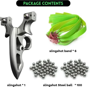 Stainless steel integrated slingshot