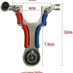 Compass, level, slingshot set
