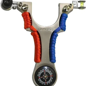 Compass, level, slingshot set