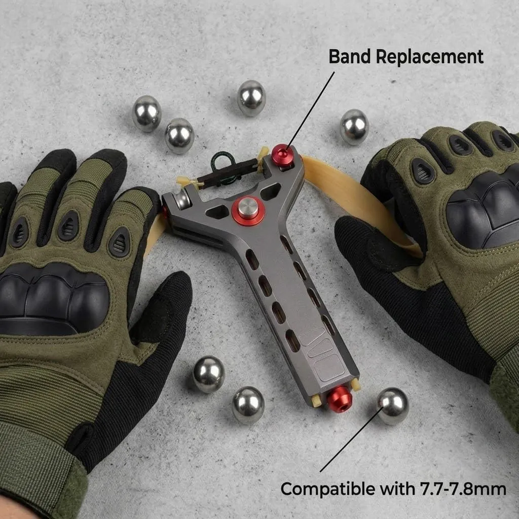Stainless Steel Slingshot Set – D