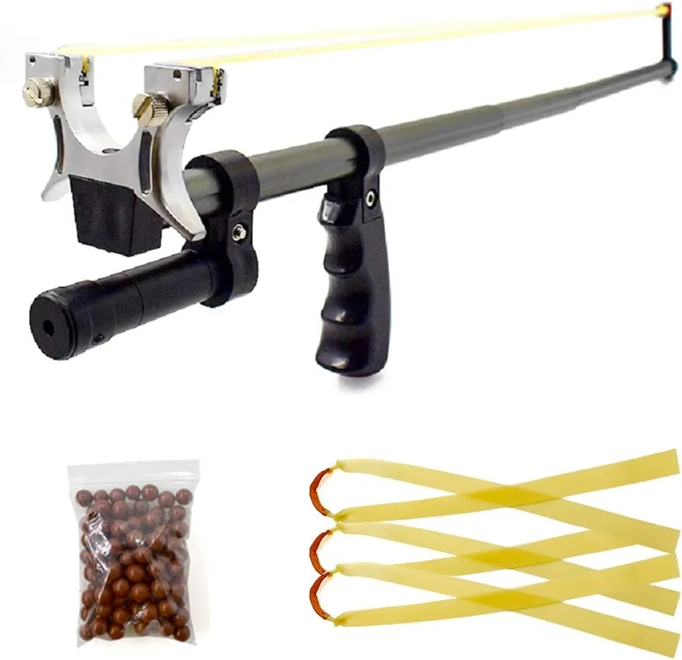 Extension-type long-barrel slingshot