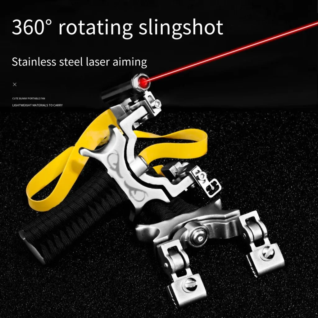 Laser wrist stainless steel slingshot
