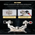 Laser wrist stainless steel slingshot