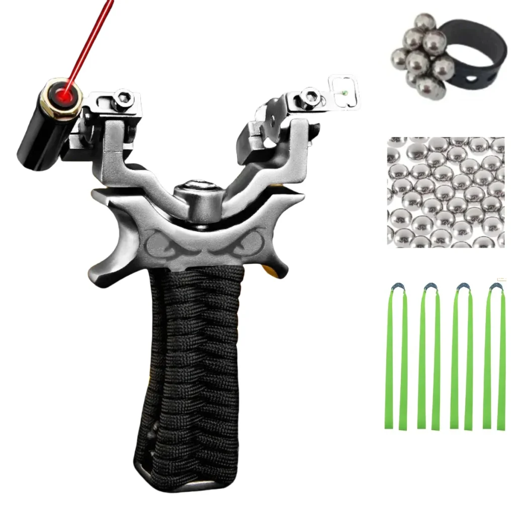 Laser wrist stainless steel slingshot