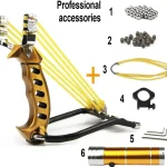 Handheld flashlight wristbow launcher