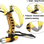 Handheld flashlight wristbow launcher