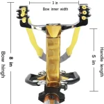Handheld flashlight wristbow launcher